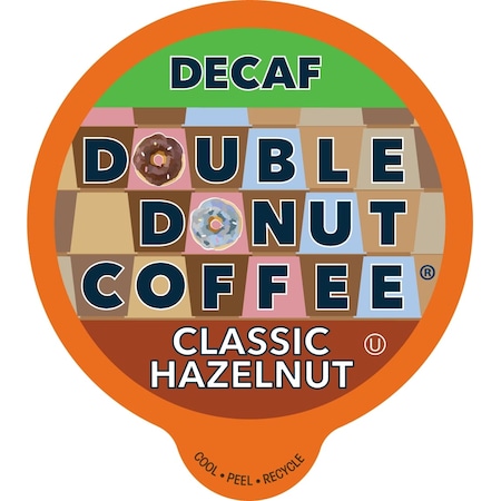 Double Donut Double Donut Flavored Coffee  DECAF Hazelnut - 24 Ct WM-DD-D-Hazel-24